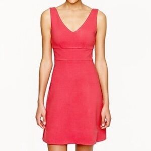 J Crew A Line Red Ponte Dress 0